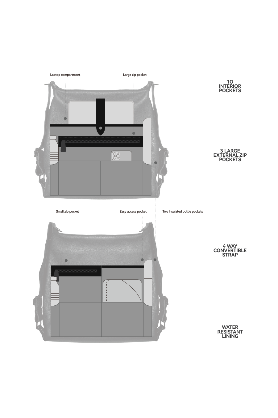 MT Versa - Multifunctional, Premium Calf Nappa Leather